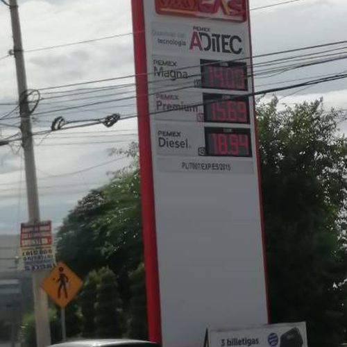 Precios de gasolina en Oxxo Gas TECNOLOGICO Y DUMONT Juárez