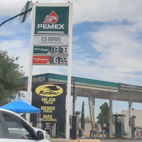 Precios de gasolina en Gasolinera Pemex ES08905 Juárez