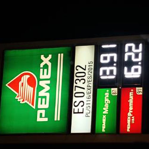 Precios de gasolina en Pemex Cualli ES07302 Juárez
