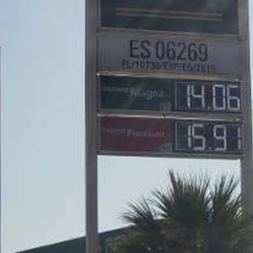Precios de gasolina en Pemex ES06269 Juárez
