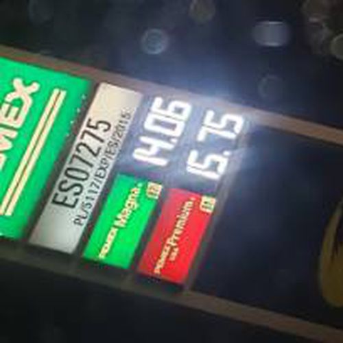 Precios de gasolina en Pemex ES07275 Juárez
