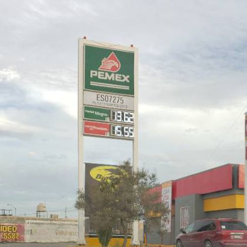 Precios de gasolina en Pemex ES07275 Juárez