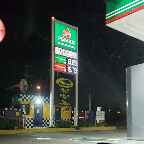 Precios de gasolina en BIP GAS ES6515 Juárez