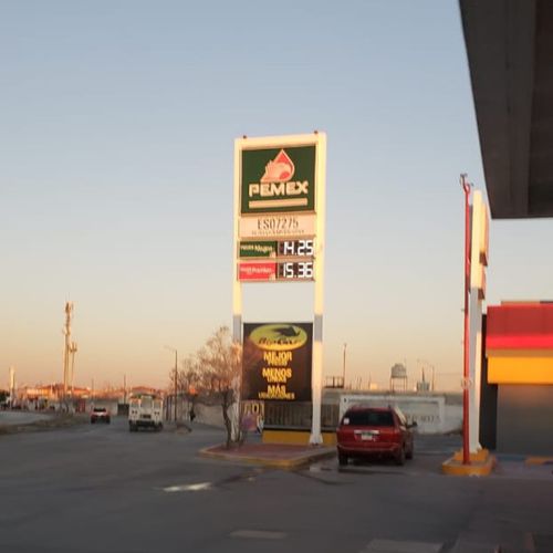 Precios de gasolina en Pemex ES07275 Juárez