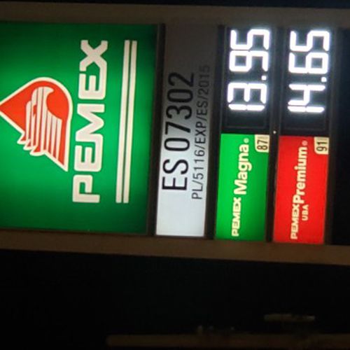 Precios de gasolina en Pemex Cualli ES07302 Juárez