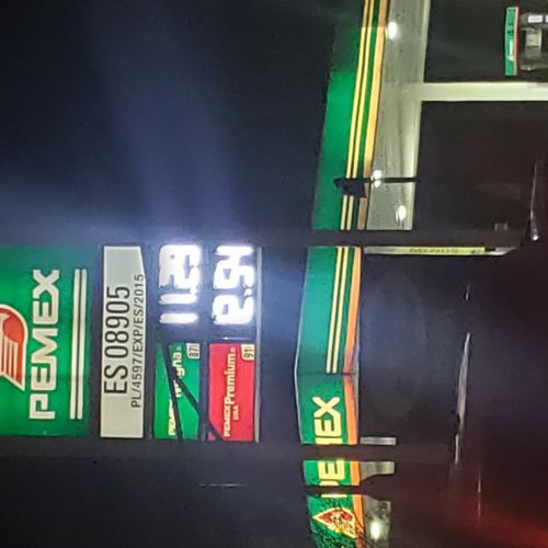 Precios de gasolina en Gasolinera Pemex ES08905 Juárez